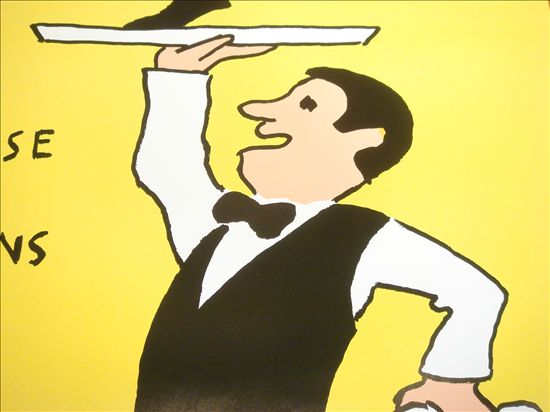 サヴィニャック ポスター カフェのギャルソン競争 Course des garcons