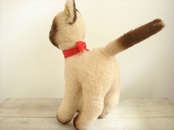 お値下げアンティークシュタイフシャム猫 お値下げアンティークシュタイフシャム猫