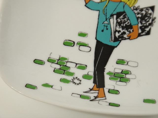 ルフォール・オプノ ビンテージ小皿 LIMOGES製 Lefor Openo