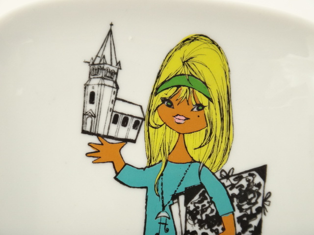 ルフォール・オプノ ビンテージ小皿 LIMOGES製 Lefor Openo