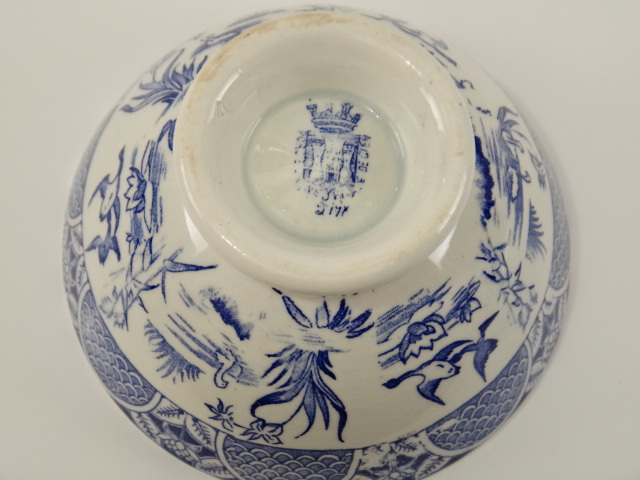 アンティーク カフェオレボウル 白鳥 GIEN製