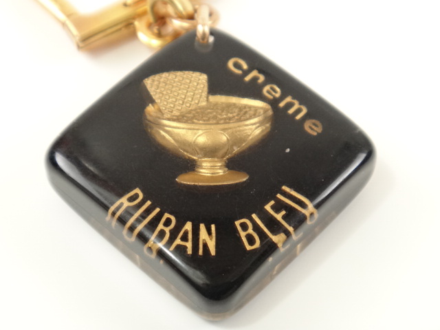 ブルボンキーホルダー FLAN RUBAN BLEU ブラック