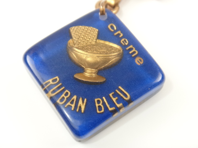 ブルボンキーホルダー FLAN RUBAN BLEU ブルー