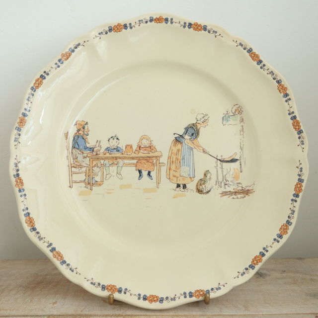 ENFANTS RICHARD ヴィンテージ プレート 皿 フランス サルグミンヌ製 SARREGUEMINES