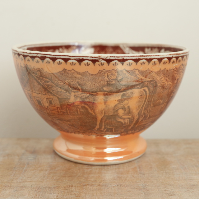 アンティーク カフェオレボウル LAITIERE オランダ マーストリヒト製 Societe Ceramique Maestricht