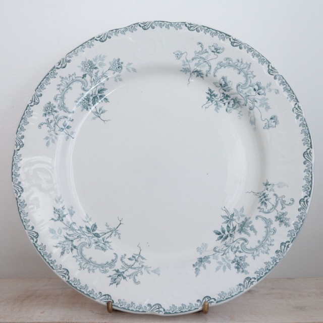 アンティーク ディナープレート VILLARS 平皿 フランス ショワジールロワ製 CHOISY LE ROI