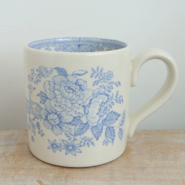 バーレイ Burleigh ブルーアジアティックフェザンツ マグカップ